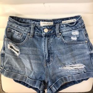 High Rise Mom Shorts